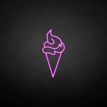 Ice Cream 4&#39; neon sign