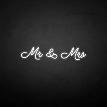 &#39;Mr &amp; Mrs2&#39; neon sign