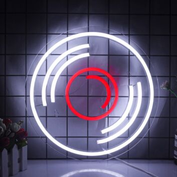 Music Phonograph Record Neon Sign