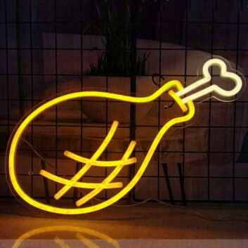 Delicious Large Drumstick Neon Sign