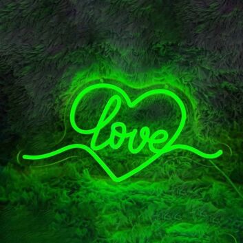 Romantic Heart Love Wedding Neon Light