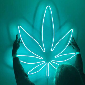 Cannabis Leaf LED Neon Sign