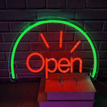 Trendy Creative Open Neon Sign