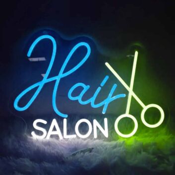 Hair Salon Scissors LED Neon Sign