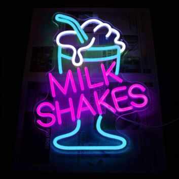 Milk Shakes Cup LED Neon Sign