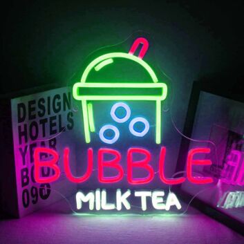 Bubble Milk Tea Cup LED Neon Sign
