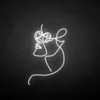 Sexy face&#39; neon sign