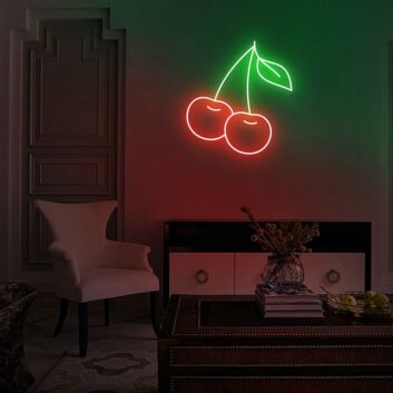 Cherry Neon Sign for Fun and Playful Decor