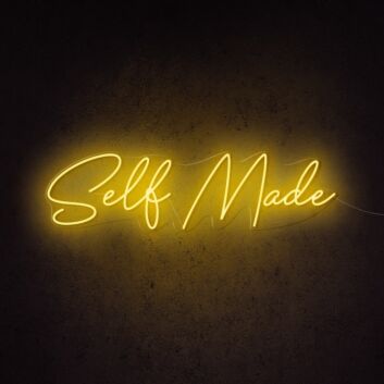 Self Made Neon Sign for Motivational and Inspirational Spaces