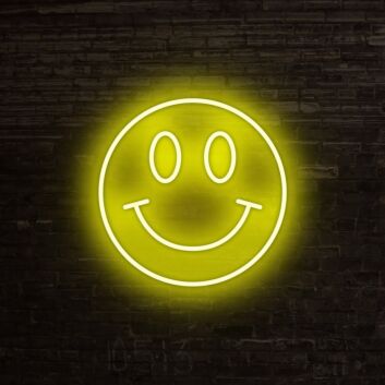 Smiley Neon Sign for Happy and Positive Decor