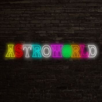 Astroworld Neon Sign for Music Lovers and Fans