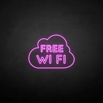 FREE WIFI&#39; neon sign
