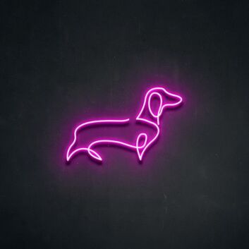 Dachshund Neon Sign for Dog Lovers and Fun Spaces