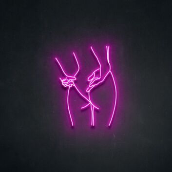 Peachy V2 Neon Sign for Fun and Playful Decor