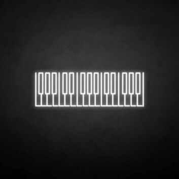 &#39;Piano Key&#39; neon sign