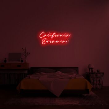 California Dreamin Neon Sign for Relaxing and Beach-Themed Decor