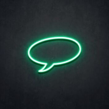 Comic Speech Bubble Neon Sign for Fun and Creative Decor
