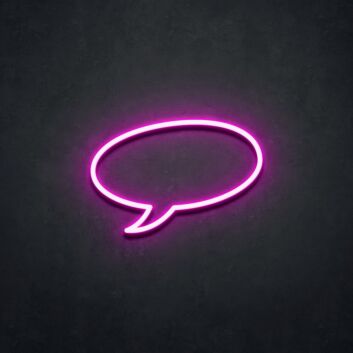 Comic Speech Bubble Neon Sign for Fun and Creative Decor