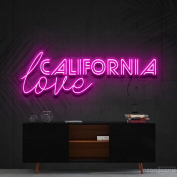California Love Neon Sign for Beach and Relaxing Decor