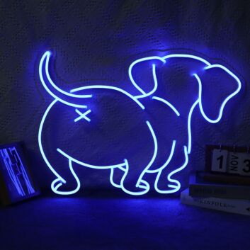 Dachshund Butt Neon Sign for Dog Lovers and Pet Spaces