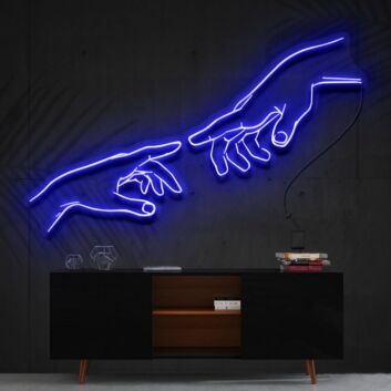 The Creation Of Adam Neon Sign for Art Lovers and Classic Decor