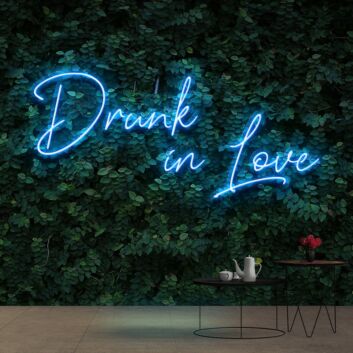 Drunk In Love Neon Sign for Romantic and Fun Spaces