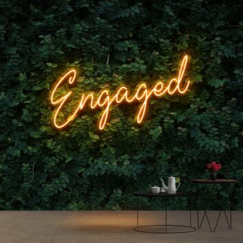 Engaged Neon Sign for Wedding and Celebratory Decor