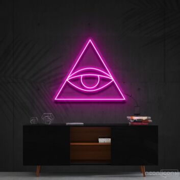 All Seeing Eye Triangle LED Neon Sign