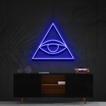 All Seeing Eye Triangle LED Neon Sign