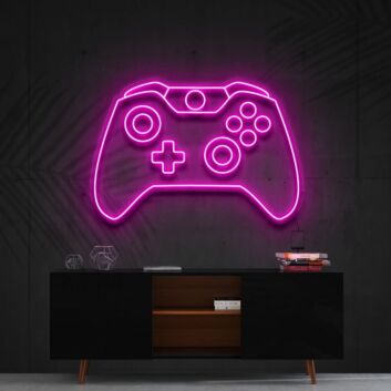 Xbox Controller Neon Sign for Gamers and Entertainment Spaces