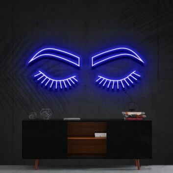 Lashes Brows Neon Sign for Beauty Salons