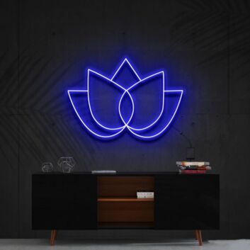Lotus Flower Neon Sign for Tranquil and Spiritual Spaces