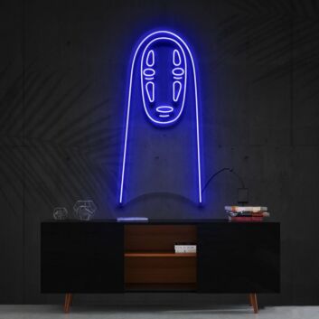 No Face Spirited Away Neon Sign for Anime and Movie Fans