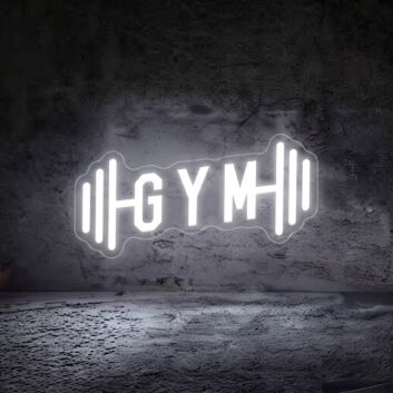 Gym Neon Sign for Fitness Enthusiasts and Gyms