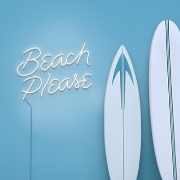 Beach Please LED Neon Sign