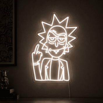 Rick Neon Sign for Fans and Fun Spaces