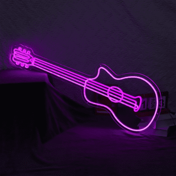 Acoustic Guitar LED Neon Sign