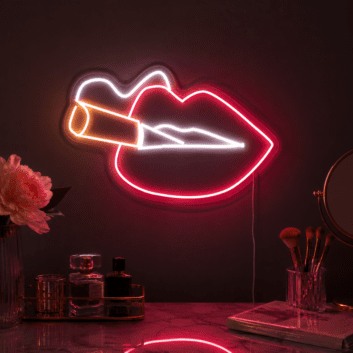Smoking Neon Sign for Playful and Bold Spaces