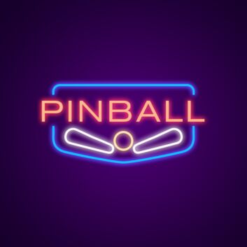 Pinball Neon Sign for Gamers and Entertainment Spaces