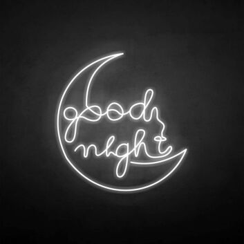 Good night&#39; neon sign
