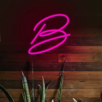 Letter B Neon Sign for Personalized and Fun Decor