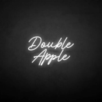 Double apple&#39; neon sign