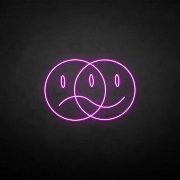 Double face&#39; neon sign