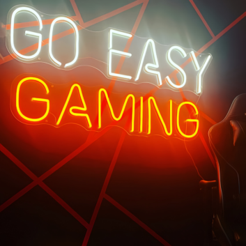 Level Up Your Gaming Space with Go Easy Gaming - Neon Sign
