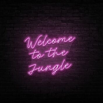Welcome To The Jungle Neon Sign for Fun and Adventurous Spaces