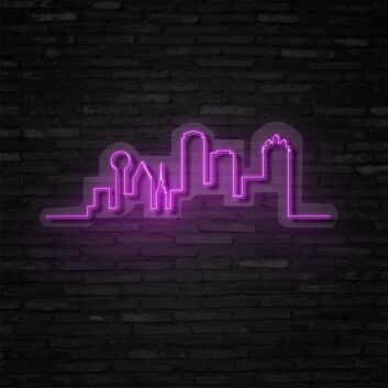 Dallas City Neon Sign for City Lovers and Modern Spaces