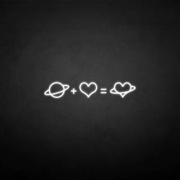 &#39;Love Equation&#39; neon sign
