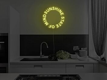 Sunshine State Of Mind Neon Sign for Positive and Happy Spaces