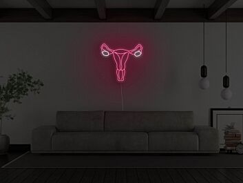 Uterus Neon Sign for Empowering and Feminist Decor