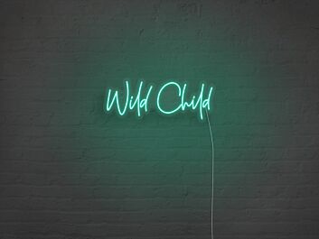 Wild Child Neon Sign for Playful and Fun Spaces